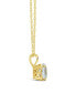 ფოტო #3 პროდუქტის Aquamarine (1-1/4 ct. t.w.) Pendant Necklace in 14K Yellow Gold