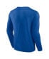 Фото #3 товара Branded Men's Blue New York Rangers Strike the Goal Long Sleeve T-Shirt