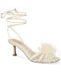 Фото #1 товара Women's Pammie Ankle-Tie Flower Kitten Heels