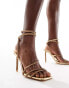 Фото #2 товара Public Desire Wide Fit Clueless high strappy sandals in diamante gold