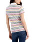 ფოტო #2 პროდუქტის Women's Gateway Stripe Short-Sleeve Polo Shirt
