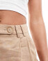 & Other Stories relaxed linen shorts in washed beige