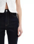 Mango cropped pedal pusher jeans in dark blue