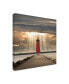 Фото #2 товара Monte Nagler Manistique Lighthouse Michigan Color Canvas Art - 27" x 33"