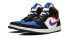 Кроссовки Nike Air Jordan 1 Mid Lakers Top 3 (Синий, Черный)