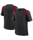 Фото #1 товара Men's Black San Francisco 49ers Sideline Tonal Logo Performance Player T-shirt