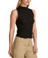 ფოტო #3 პროდუქტის Women's Textured-Lace High-Neck Tank Top