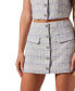 Фото #3 товара Women's Mavey Tweed Mini Skirt