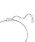 ფოტო #3 პროდუქტის Rhodium-Plated Mixed Crystal Link Bracelet