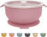 Фото #2 товара Olgs Silicone Bowl with Lid and Suction Cup for Baby and Children, Non-Slip Food Bowl, Children's Tableware, Silicone Bowl for Boy/Girl, BPA-Free, Dishwasher Safe, Easy to Clean (Apricot)
