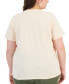 ფოტო #2 პროდუქტის Trendy Plus Size Daisy Graphic T-Shirt
