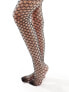 ASOS DESIGN oversized fishnet tights in black