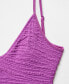 Фото #11 товара Women's Adjustable Straps Textured Swimsuit