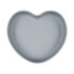 Canpol babies Silicone Suction Plate Heart Grey 300 ml geschirr für Kinder