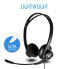 V7 Essentials USB Stereo Headset with Microphone - Headset - Head-band - Office/Call center - Black - Binaural - In-line control unit