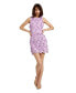 ფოტო #1 პროდუქტის Women's Floral Lace Fitted Sleeveless Mini Dress