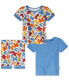 Фото #1 товара Baby Boys Three Piece Snug Fit Pajama Set