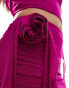 Фото #5 товара Murci exclusive ruffle hem corsage mini skirt co-ord in fuchsia