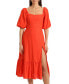 Фото #4 товара Платье Avec Les Filles женское с рукавами-пуфами Midi Dress