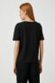 Siyah Kadın T-Shirt 3SAK50208EK