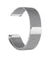 Фото #3 товара Unisex Fitbit Versa Silver-Tone Stainless Steel Watch Replacement Band