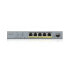 ZyXEL GS1350-6HP-EU0101F - Managed - L2 - Gigabit Ethernet (10/100/1000) - Power over Ethernet (PoE) - Wall mountable