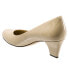 Trotters Penelope T1355-130 Womens Beige Leather Pumps Heels Shoes 5.5