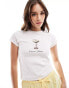 Фото #1 товара Miss Selfridge – Knappes T-Shirt mit „Espresso Martini“-Aufdruck