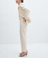 ფოტო #4 პროდუქტის Women's 100% Linen Suit Trousers