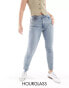 ASOS DESIGN Hourglass slim fit comfort mom jeans in mid blue Голубой, W30 L30 - фото #1