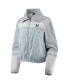 Women's Navy New York Yankees Colorblock Track Raglan Full-Zip Jacket