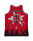 Men's x Tats Cru Red Chicago Bulls Hardwood Classics Fashion Jersey