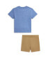 Baby Boys Polo Bear Jersey Tee and Terry Short Set