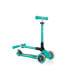 3-wheel scooter Globber Foldable Lights Emerald Green Jr 437-107