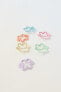 6-PACK OF FLOWER HAIR CLIPS