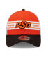 Фото #3 товара Men's Orange and Black Oklahoma State Cowboys Banded 39THIRTY Flex Hat