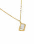 Фото #2 товара Originální pozlacený náhrdelník s mramorem Gold Miriss
