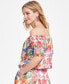 Women's Printed Off-The-Shoulder Top, Created for Macy's