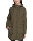 Фото #1 товара Women's Drawstring-Hood Snap-Front Anorak Raincoat