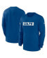 Фото #1 товара Men's Royal Indianapolis Colts Sideline Player Performance Long Sleeve T-Shirt