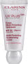 Feuchtigkeitsspendender Fluid-Gesichtsschutz - Clarins UV Plus [5P] Anti-Pollution SPF 50 Rose 30 ml