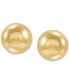 ფოტო #4 პროდუქტის 3-Pc. Set Polished Ball Stud Earrings in 14k Tricolor Gold