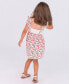 Фото #5 товара Toddler Girls Ruffle Strap Mixed Print Dress