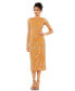 Фото #1 товара Women's Abstract Beaded Sleeveless Midi Dress