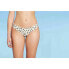 Women's Ruffle Cheeky Bikini Bottom - Shade & Shore™ Cream Polka Dot