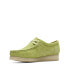 Фото #7 товара Clarks Wallabee 26172726 Womens Green Suede Oxfords & Lace Ups Casual Shoes