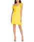 Aidan by Aidan Mattox Women's Ruffled Cocktail Dress in Lemon Size 8