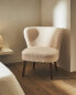 Light beige terry armchair