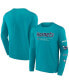 ფოტო #1 პროდუქტის Men's Teal Charlotte Hornets Baseline Long Sleeve T-shirt