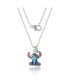 Фото #3 товара Stitch Silver Plated Enamel & Blue Crystal Sitting Stitch Pendant